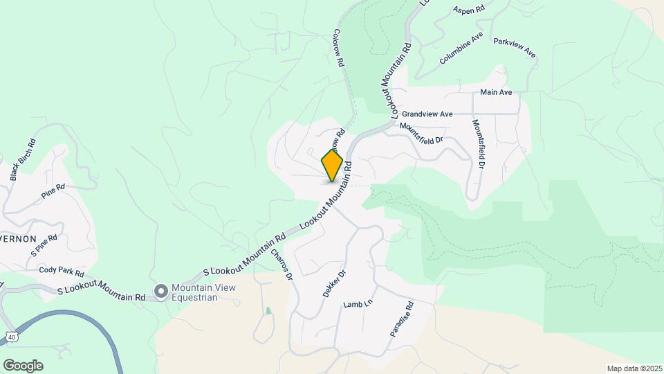 129 Lookout Mountain Rd Map and Location Details