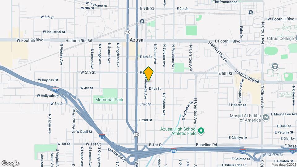 414 N Alameda Ave Map and Location Details