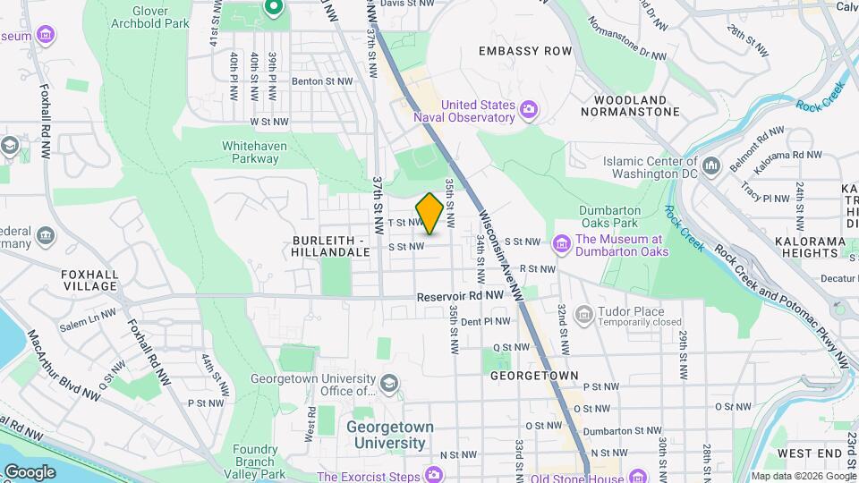 3523 S St NW Map and Location Details