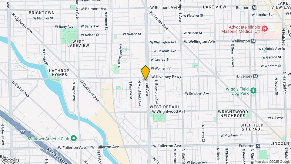 2742 N Ashland Ave Map and Location Details