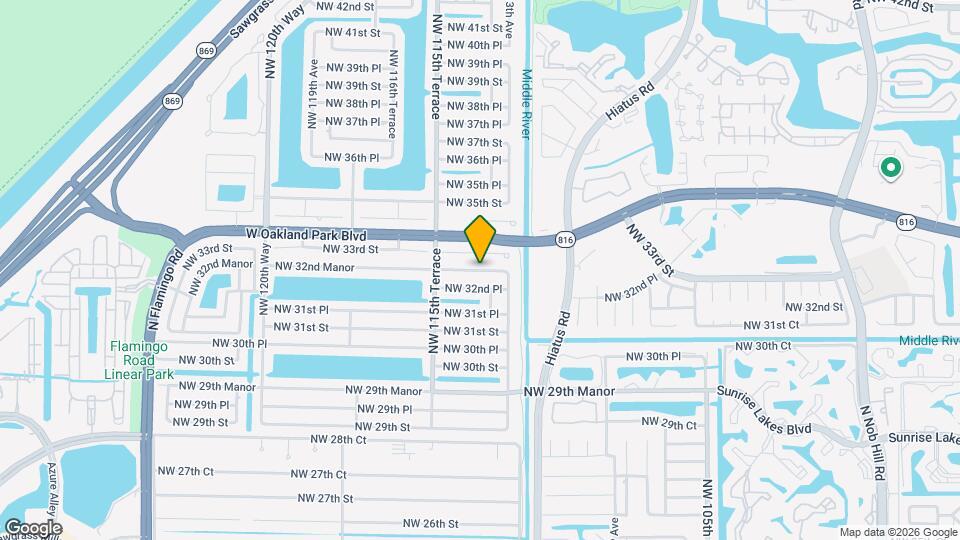 11371 NW 32nd Manor Map and Location Details