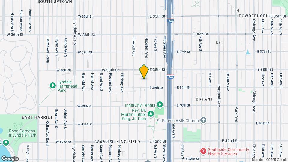 3836 Nicollet Ave Map and Location Details