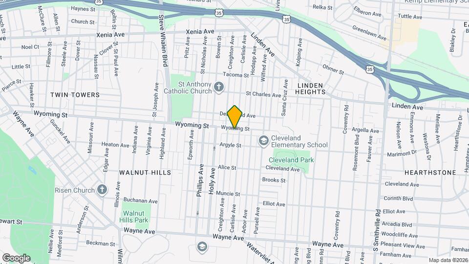 2114 Wyoming St, Unit C Map and Location Details