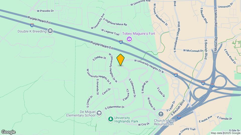 1480 W University Heights Dr N Mapa y Detalles de la Ubicación