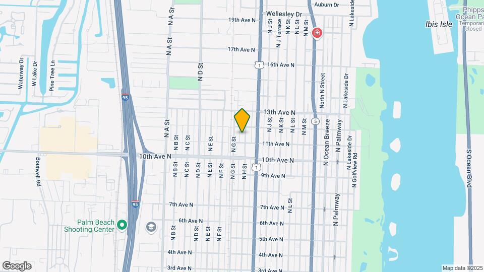 1115 N H St Mapa y Detalles de la Ubicación