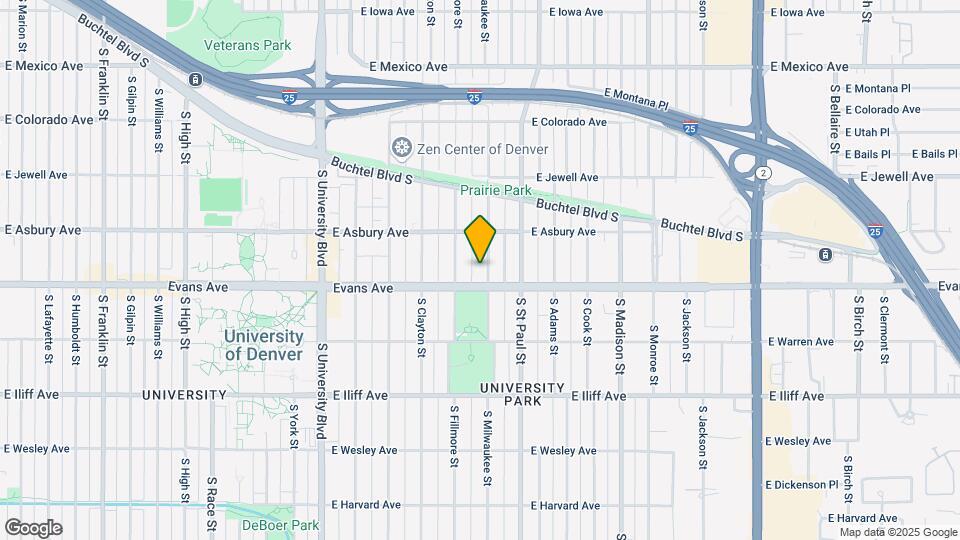 2071 S Milwaukee St Map and Location Details