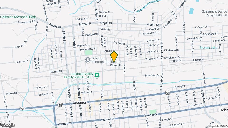 327 N 5th St Map and Location Details