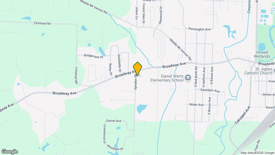 1638 Speaker Rd Map and Location Details