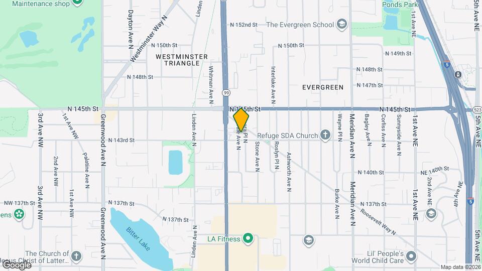 14308 Midvale Ave N Mapa y Detalles de la Ubicación