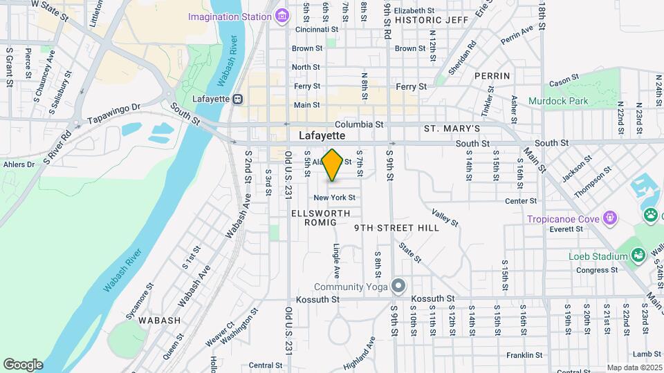 205 S 6th St Map and Location Details