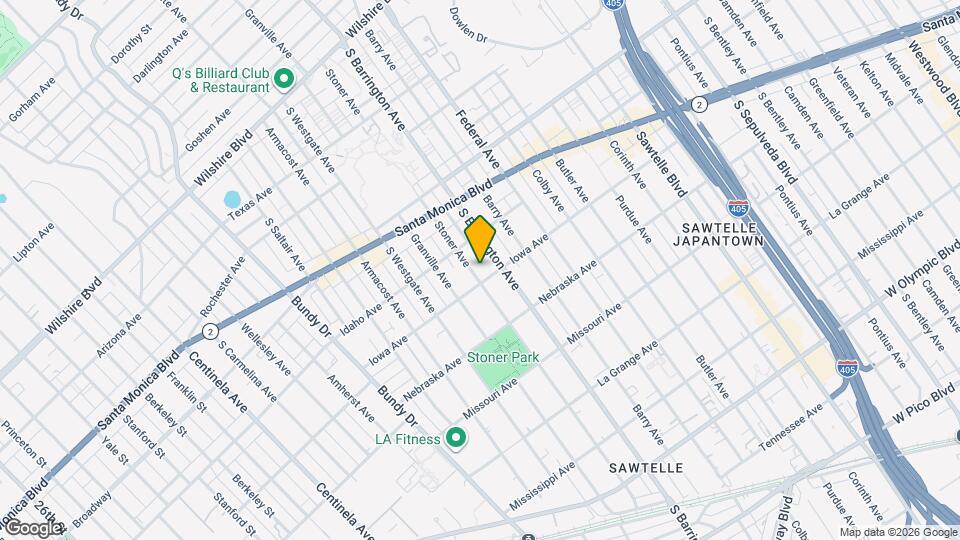 1632 Stoner Ave Mapa y Detalles de la Ubicación