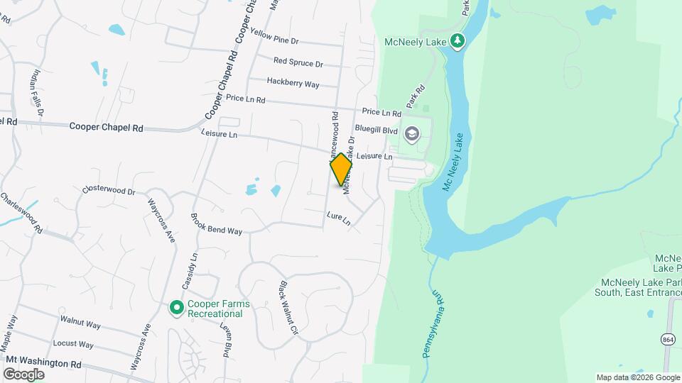 10100 McNeely Lake Dr Mapa y Detalles de la Ubicación