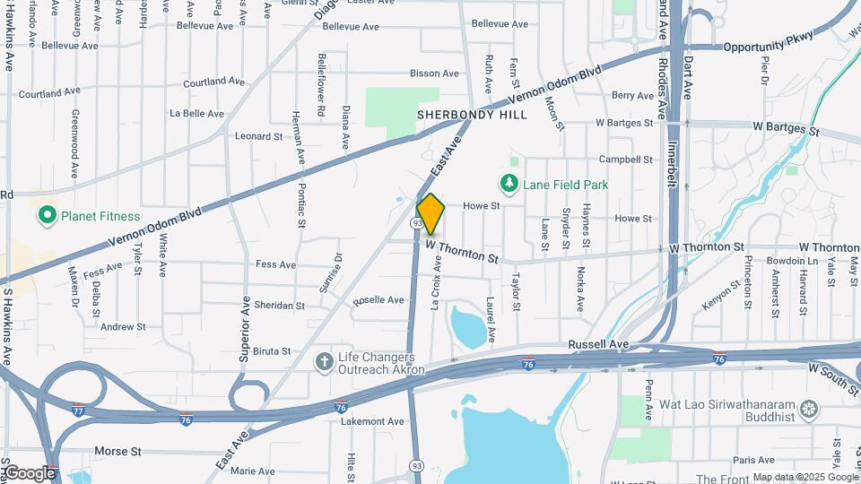 643 W Thornton St Map and Location Details