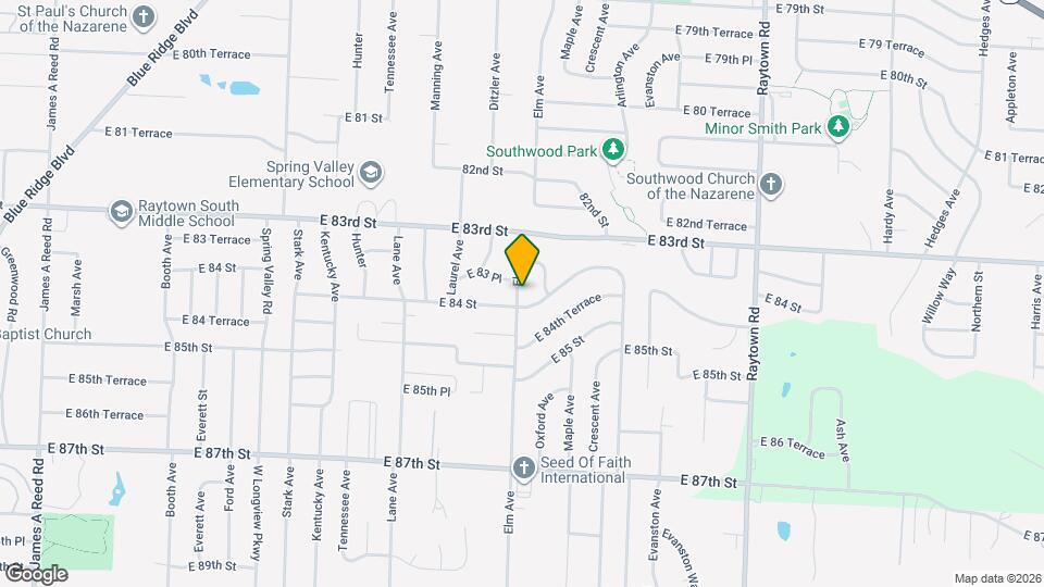 8325 Elm Ave Map and Location Details