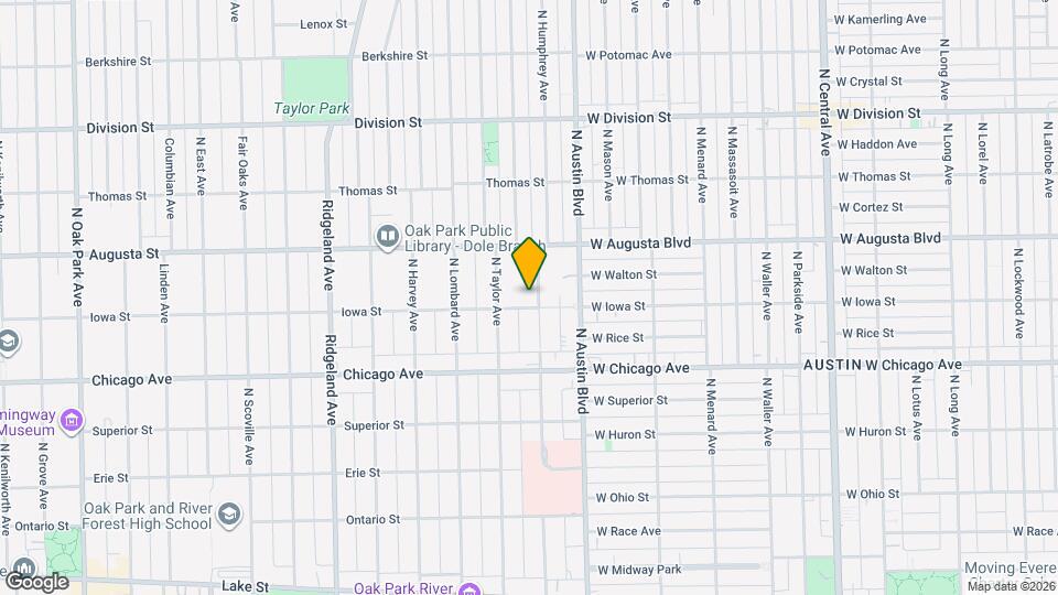 607 N Humphrey Ave, Unit 2 Map and Location Details