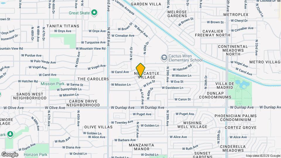 4054 W Mission Ln Map and Location Details