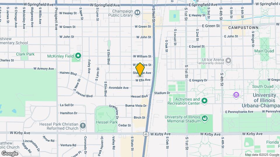204 W Ells Ave Mapa y Detalles de la Ubicación