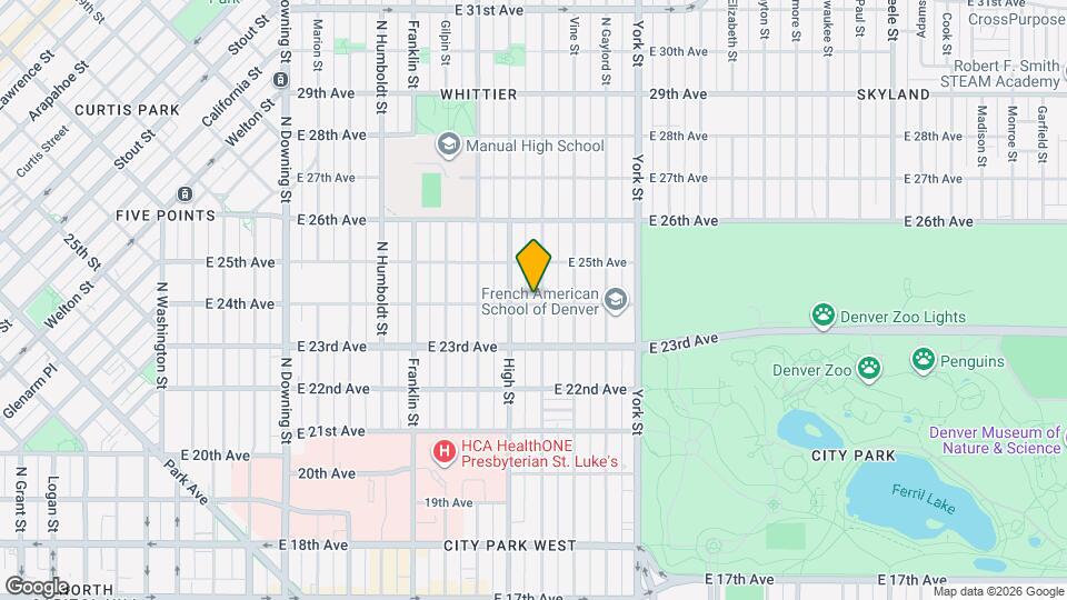 2401 N Race St Map and Location Details