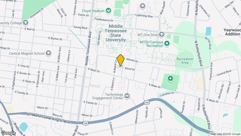 1530 Elrod St Map and Location Details