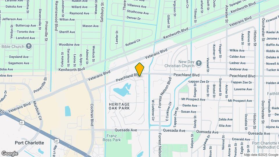 1641 Red Oak Ln Map and Location Details