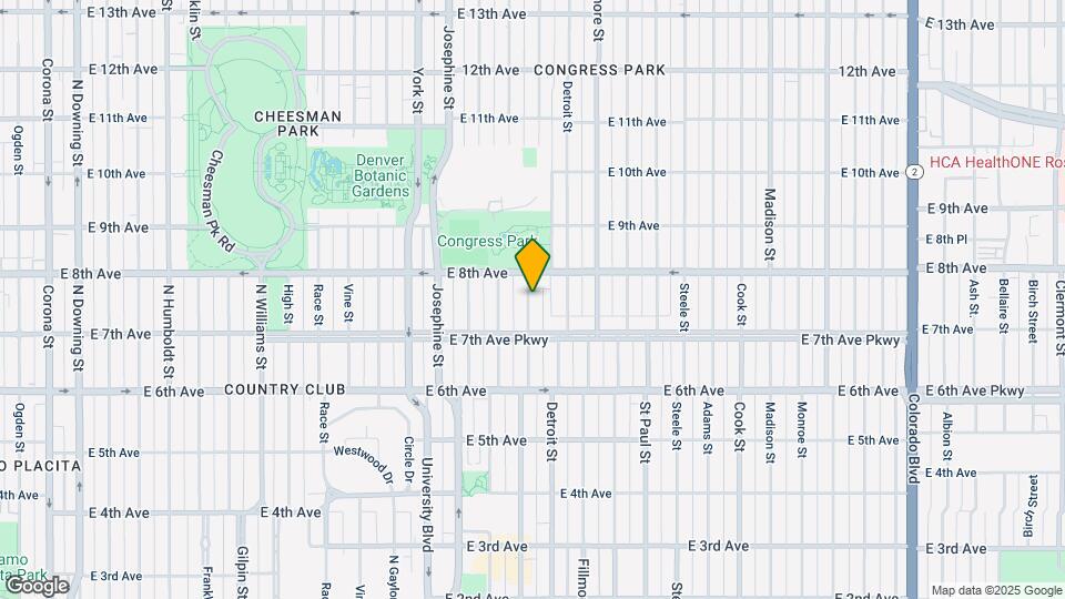754 N Clayton St Map and Location Details
