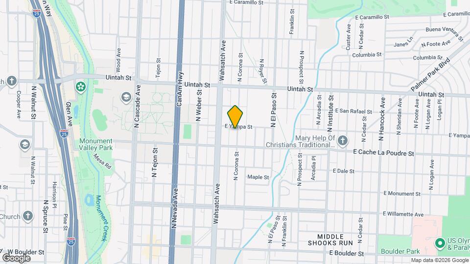 928 N Corona St Map and Location Details