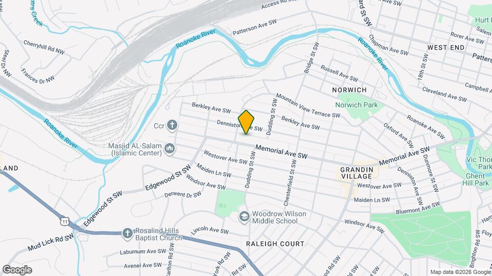 2339 Memorial Ave SW Map and Location Details