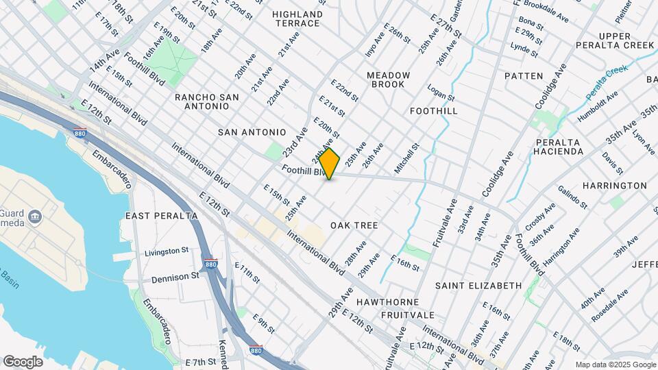 1654 25th Ave Mapa y Detalles de la Ubicación