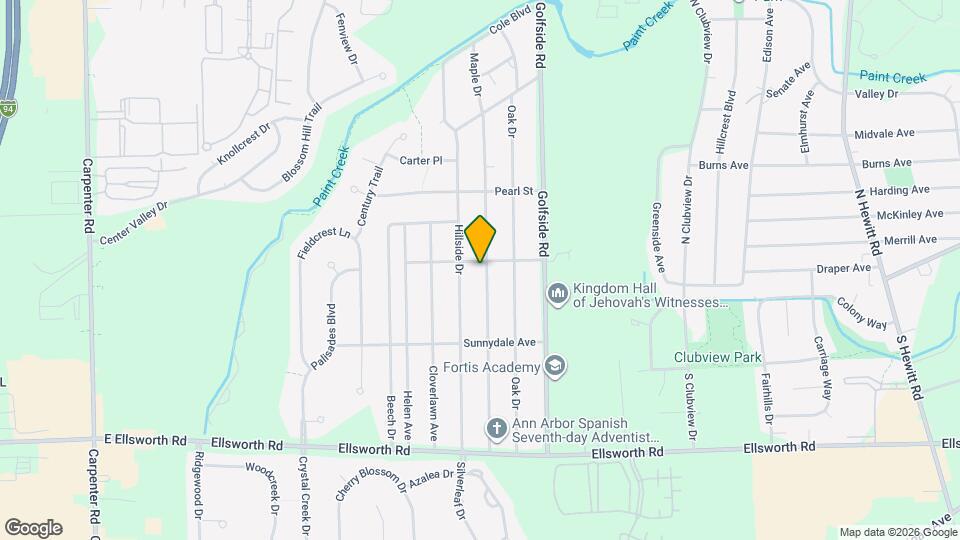 3624 Maple Dr Map and Location Details