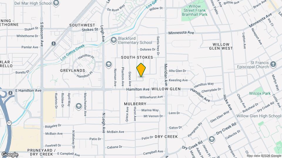 1599 San Gabriel Way Map and Location Details