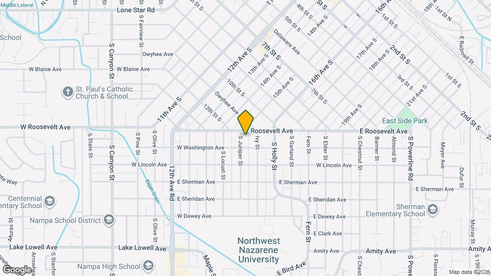 112 S Juniper St Map and Location Details