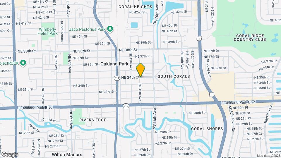 3432 NE 15th Ave Map and Location Details