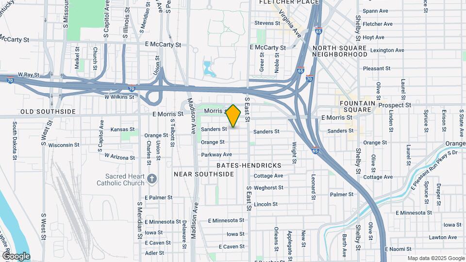 405 Sanders St, Unit A Map and Location Details