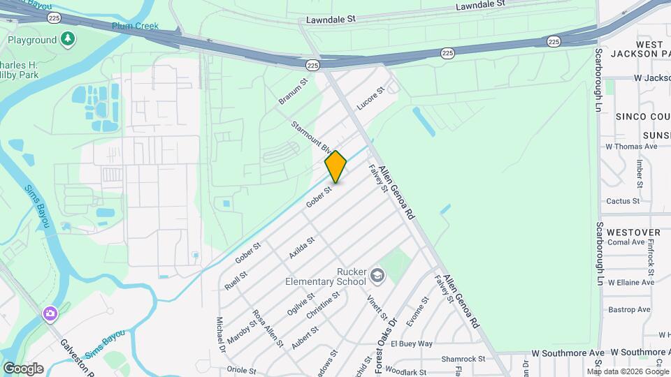 411 Gober St Map and Location Details