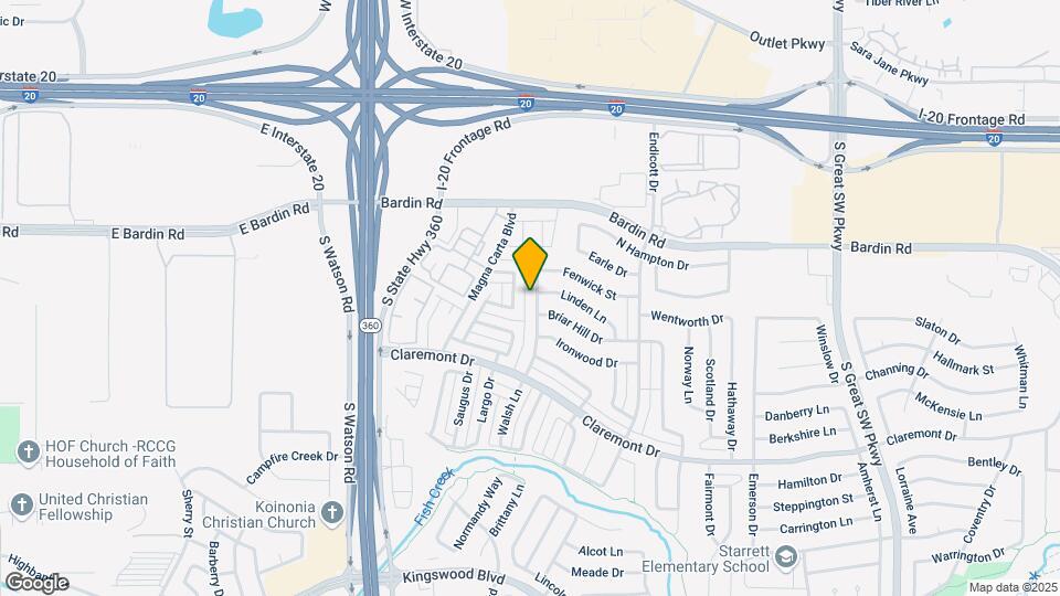 4125 Walsh Ln Map and Location Details