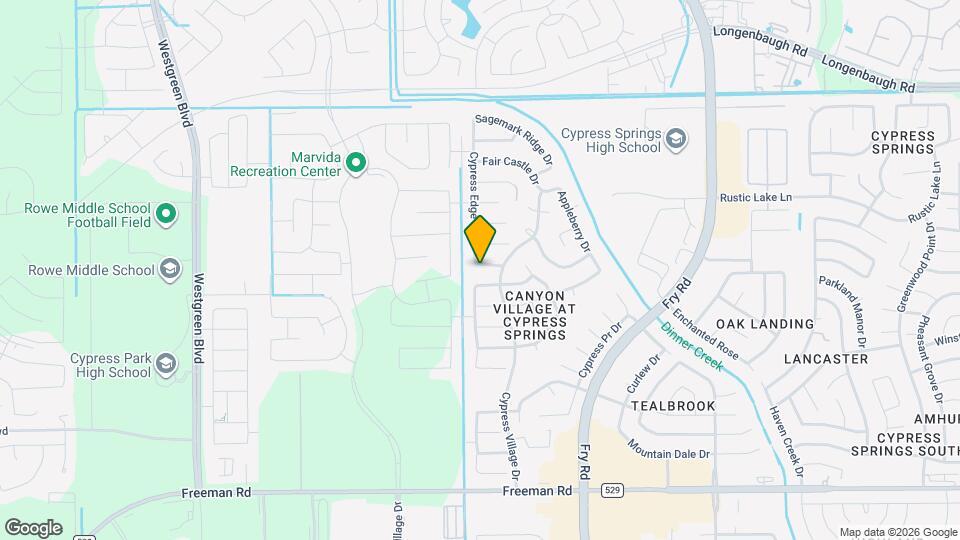 20727 Cypress Echo Dr Map and Location Details