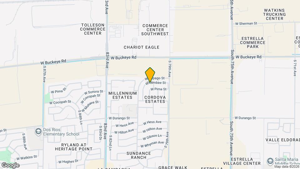 8013 W Lumbee St Map and Location Details