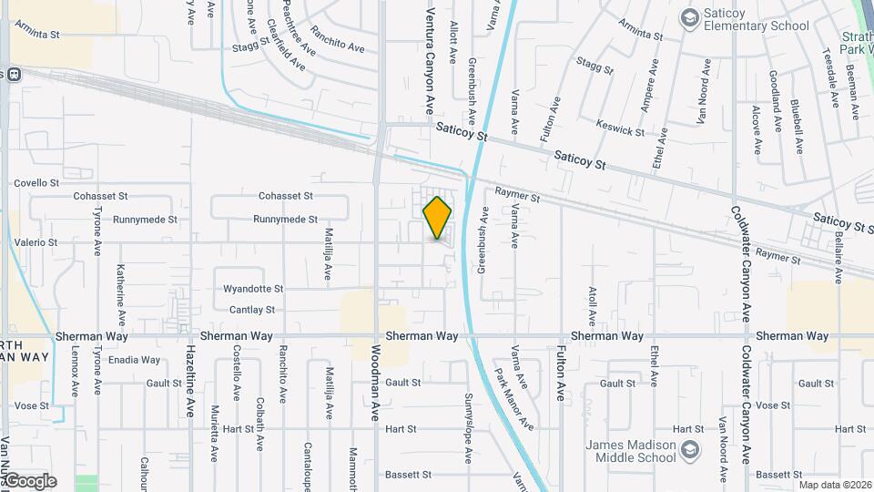 13533 Leadwell St Map and Location Details