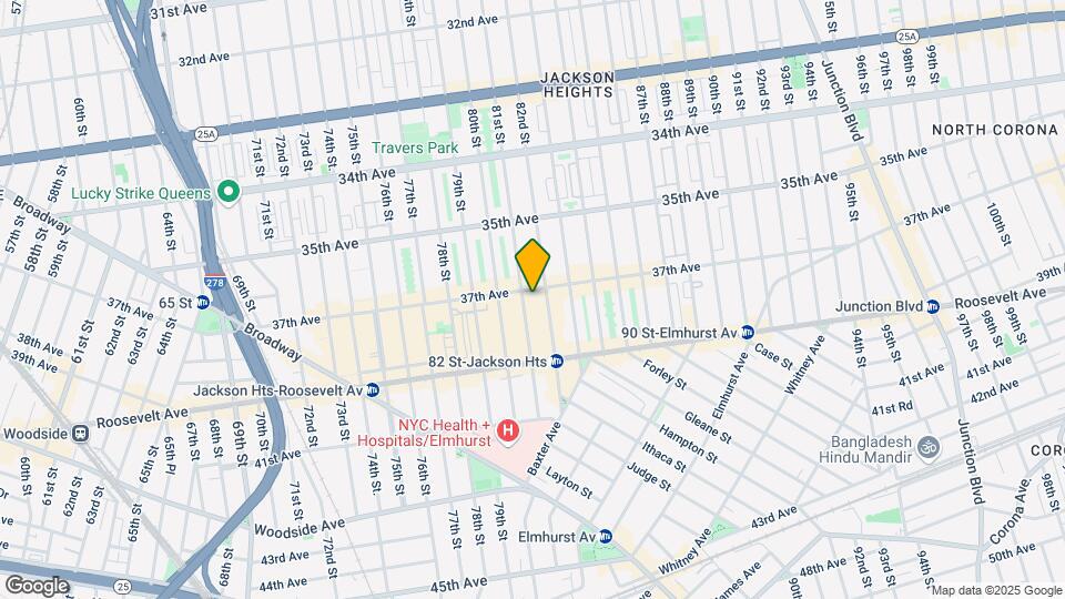 81-10 37th Ave, Unit 3R Map and Location Details