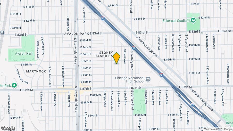 8522 S Bennett Ave, Unit #1 Map and Location Details
