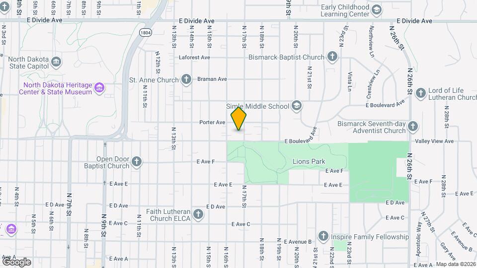 1110 N 17th St Map and Location Details