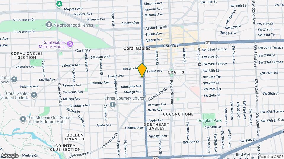 2892 S Le Jeune Rd Map and Location Details