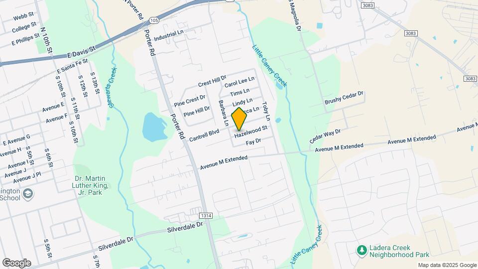 1711 Hazelwood St Map and Location Details