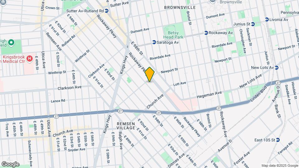 425 E 96th St Map and Location Details