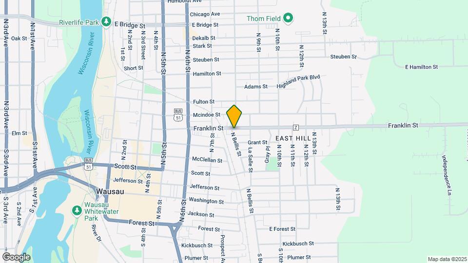 803 Franklin St Map and Location Details