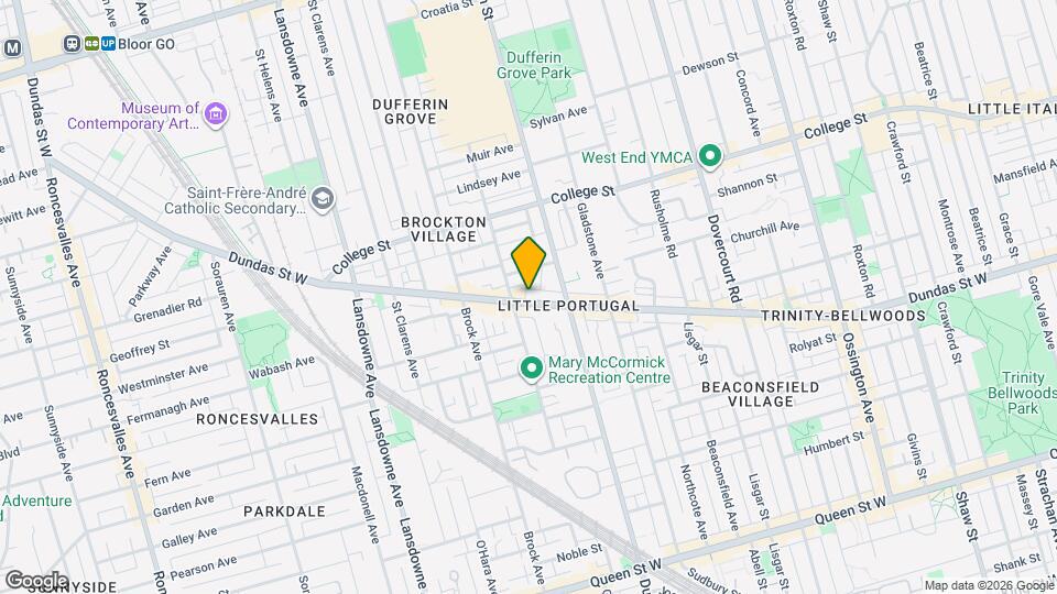 1532 Dundas St W Map and Location Details