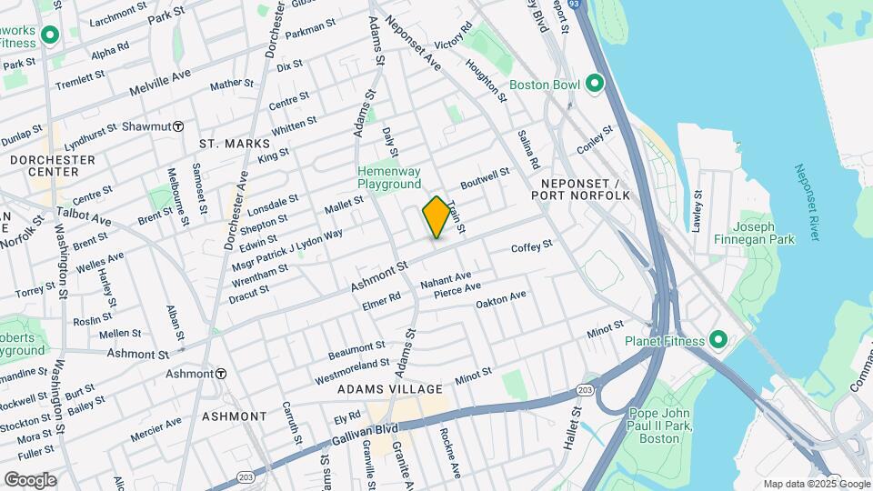 480 Ashmont St, Unit 1 Map and Location Details