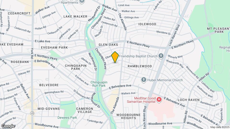 1121 Gleneagle Rd Map and Location Details