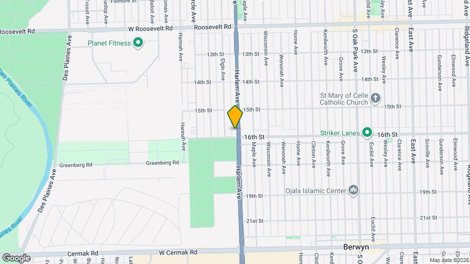 1537 Harlem Ave, Unit 3w Mapa y Detalles de la Ubicación