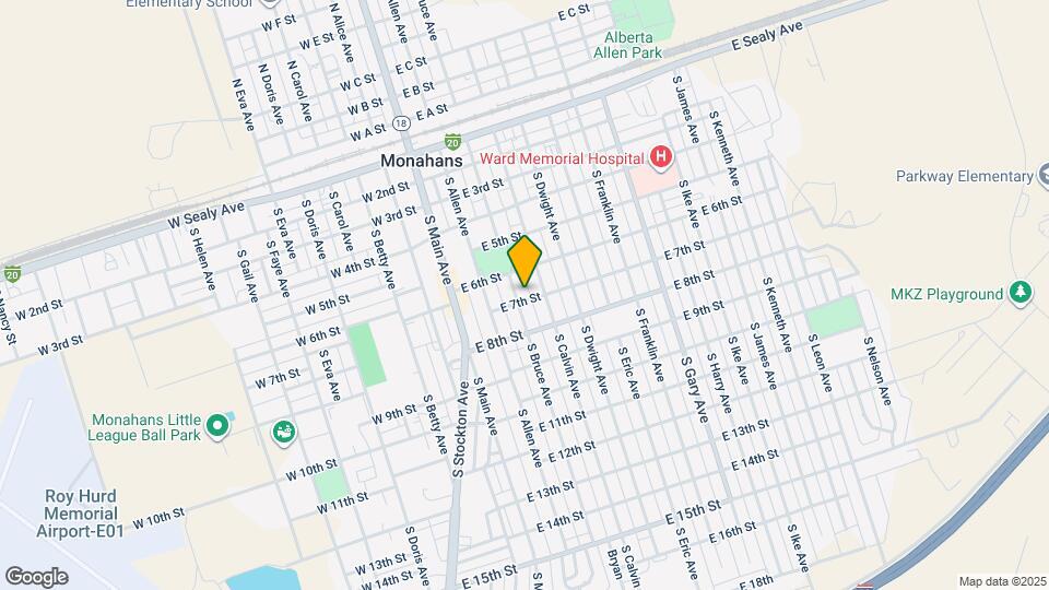 303 E 7th St Map and Location Details